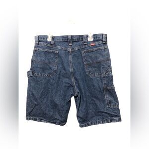 Y2K Wrangler Men’s Denim Carpenter Shorts Waist 38